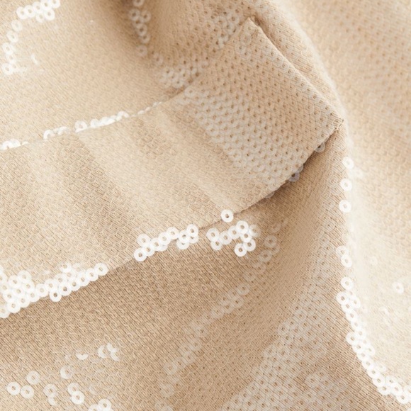 H&M sequined blazer Champagne color NWT - Picture 6 of 7